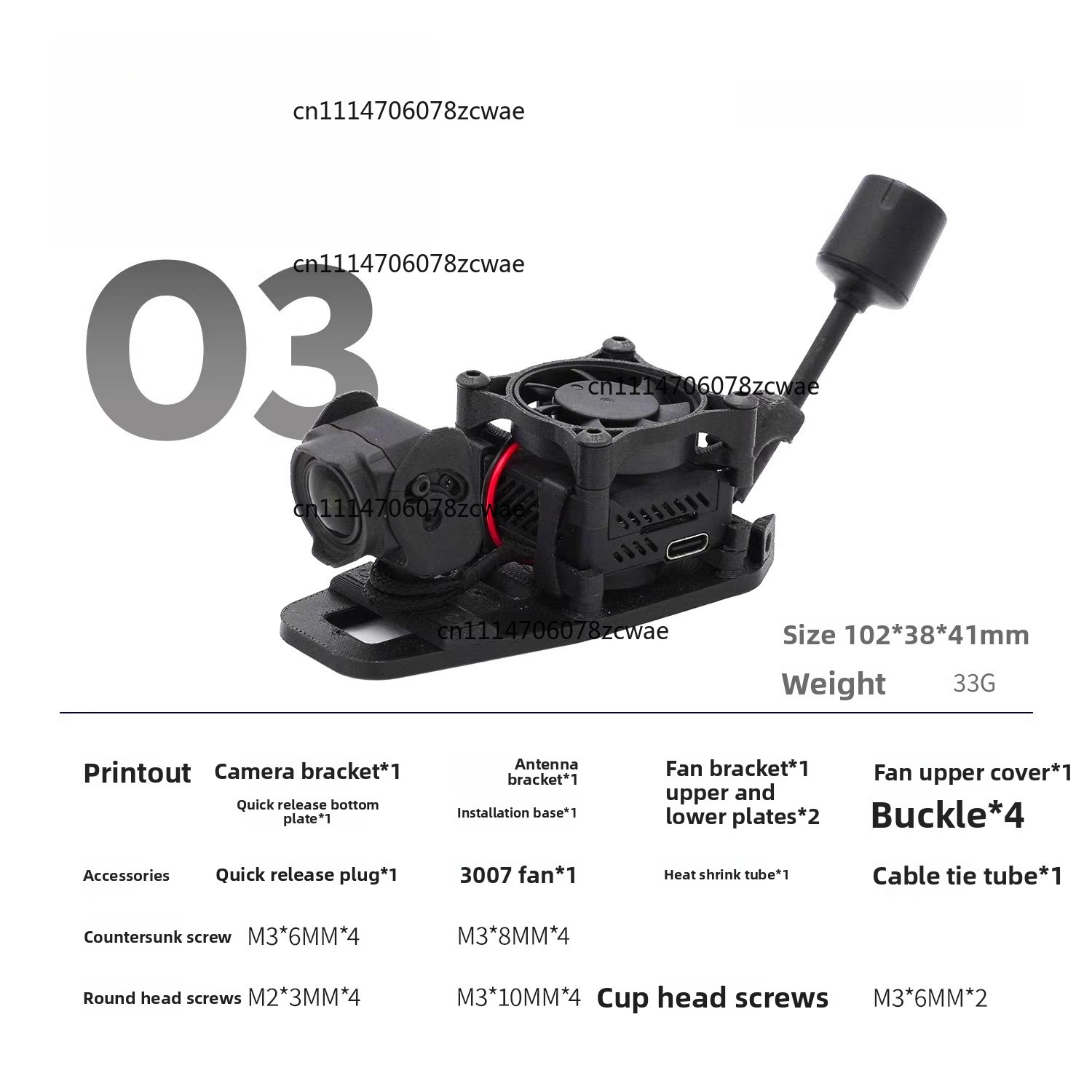 Drone Kit Racing - Supporto a Rilascio Rapido ZOCI-O3 O4